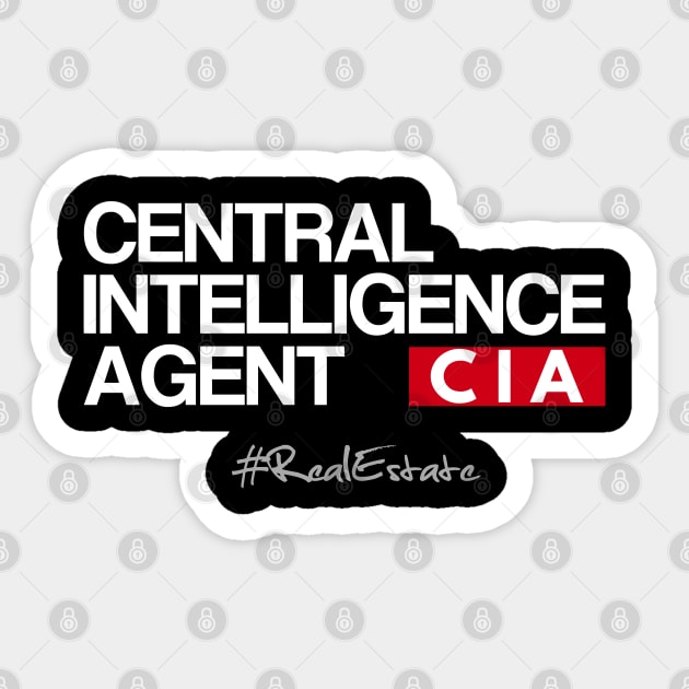 CIA Central Intelligence Agent Sticker by REG